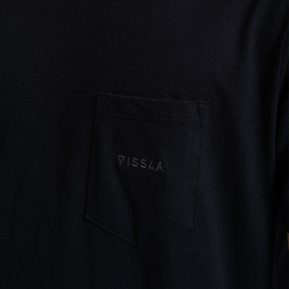 Camiseta Especial Preta Vissla Vintage