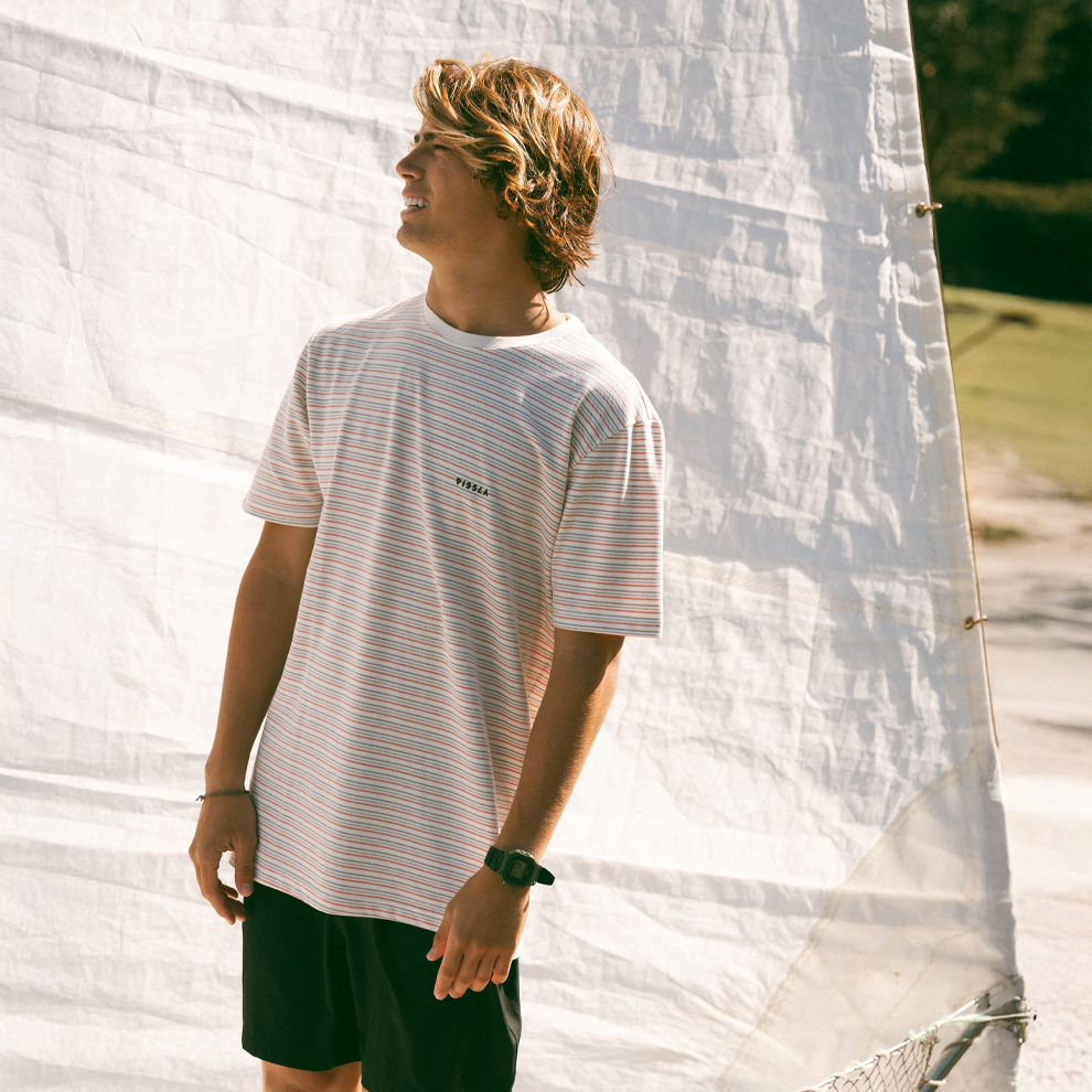 Camiseta Especial Off White Vissla Super Stripe