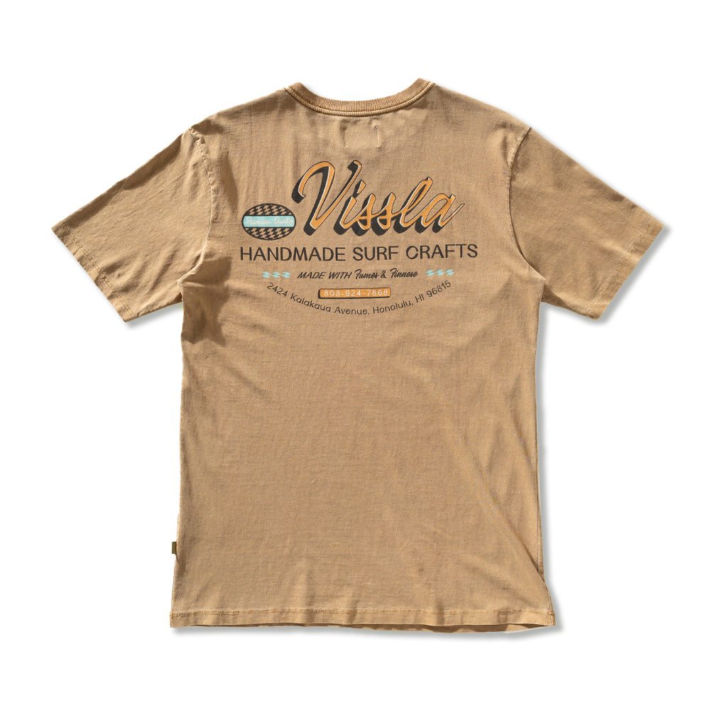 Camiseta Especial Handmade Vissla Marrom