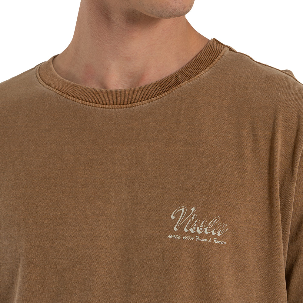 Camiseta Especial Handmade Vissla Marrom