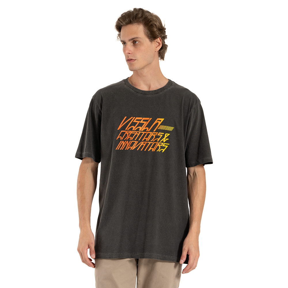 Camiseta Especial Vissla Jason Preta Estonada