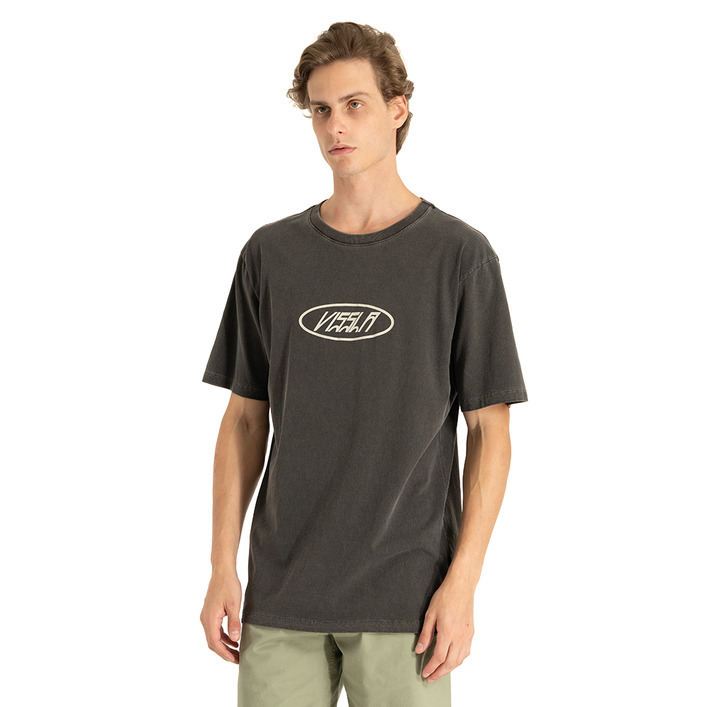 Camiseta Especial Vissla Woodside Preta Estonada