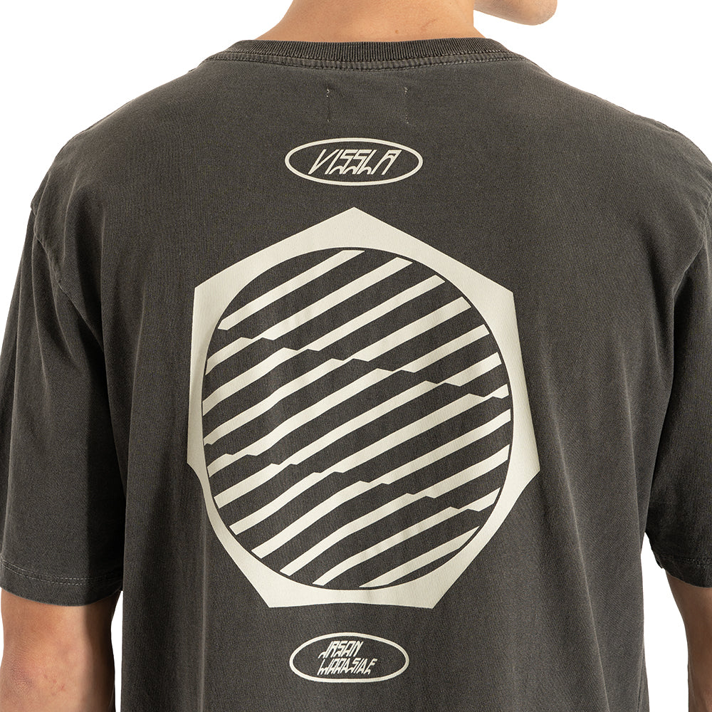 Camiseta Especial Vissla Woodside Preta Estonada
