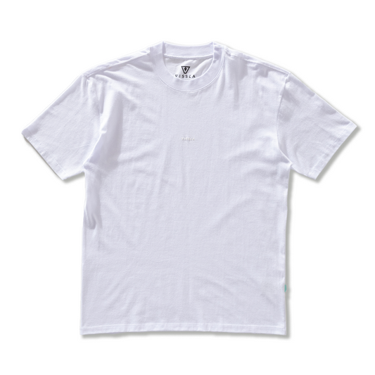 Camiseta Vissla Signature Over Manga Curta Branca