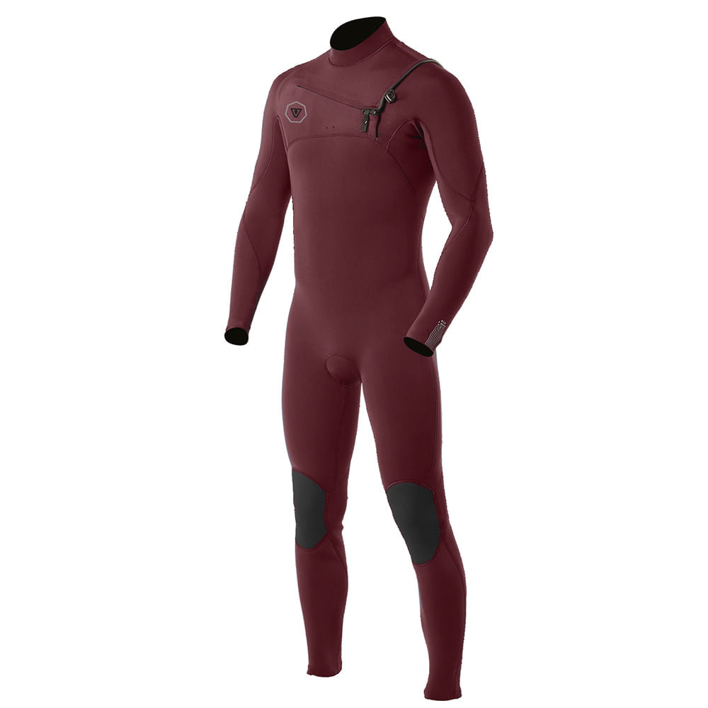 Long John Vissla 7 Seas 3/2 Full Chest Zip Vinho