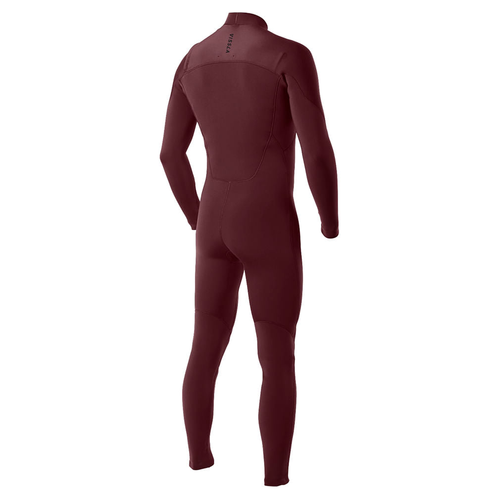 Long John Vissla 7 Seas 3/2 Full Chest Zip Vinho