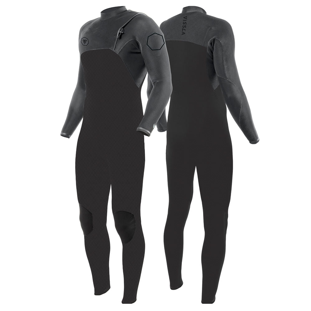 Long John Vissla High Seas II 3-2 No Zip Full Suit Preto