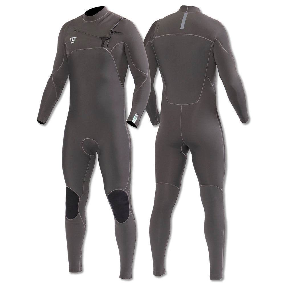 Lonh John Vissla 7 Seas Comp 3-2 Full Chest Zip Grafite