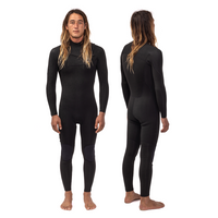 Thumbnail for Long John Vissla 7 Seas 4-3 Full Chest Zip Preto