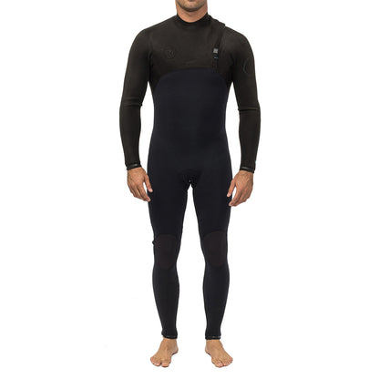 Long John Vissla High Seas II 3-2 Full Chest Zip Preto