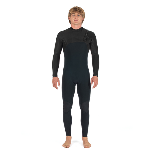 Long John Vissla High Seas II 3-2 Full Chest Zip Preto