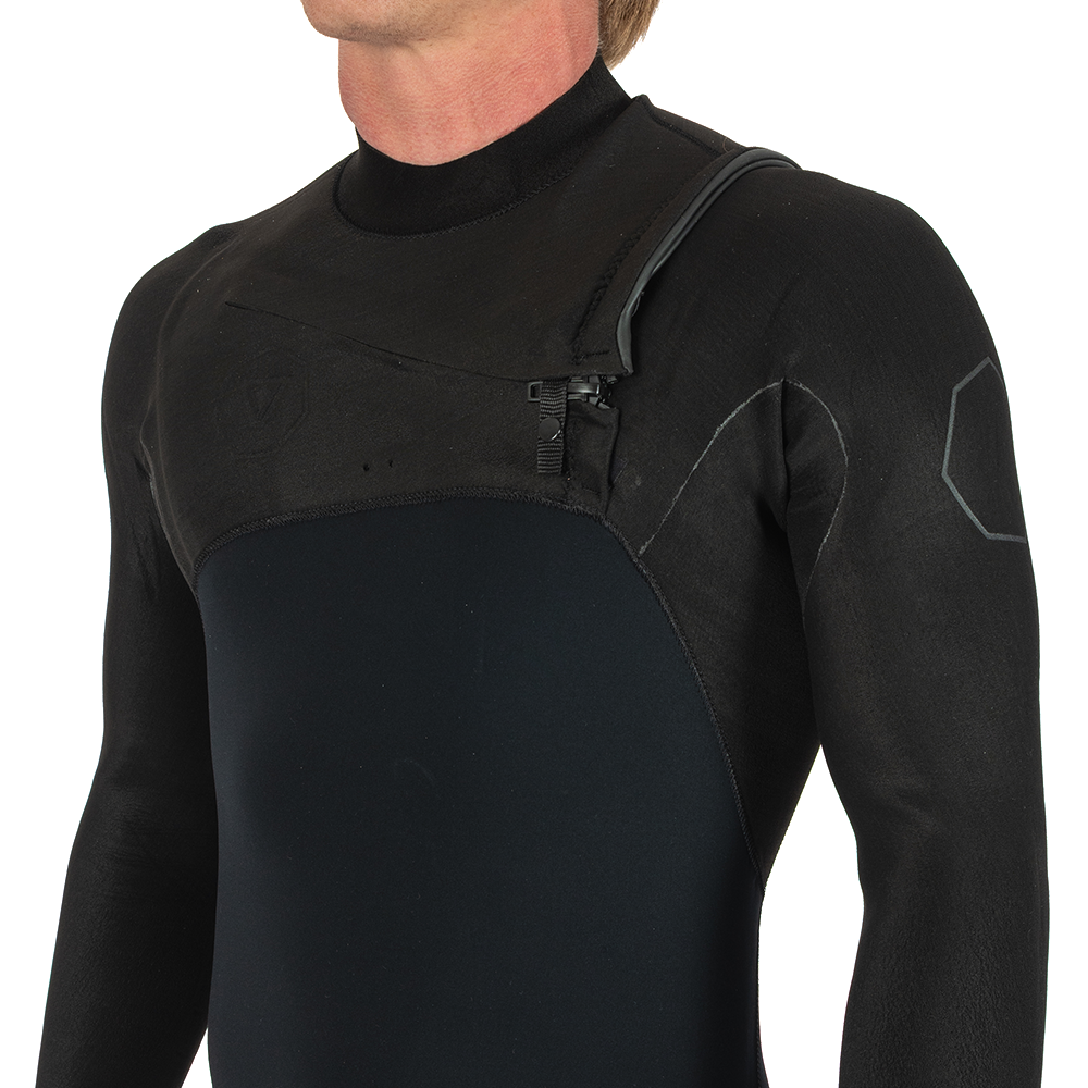 Long John Vissla High Seas II 3-2 Full Chest Zip Preto