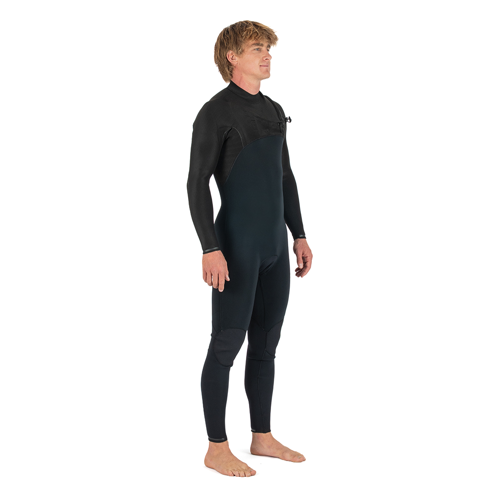 Long John Vissla High Seas II 3-2 Full Chest Zip Preto