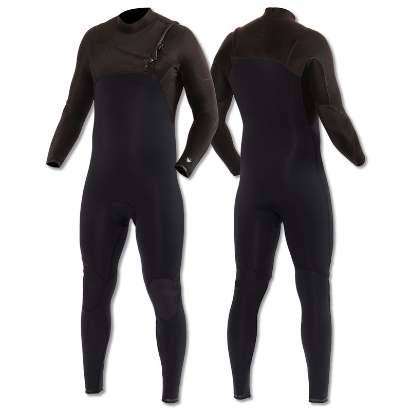 Long John Vissla High Seas II 3-2 Full Chest Zip Preto