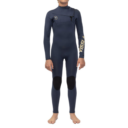 Long John Juvenil Vissla 7 Seas Boys 3-2 Full Chest Zip Marinho