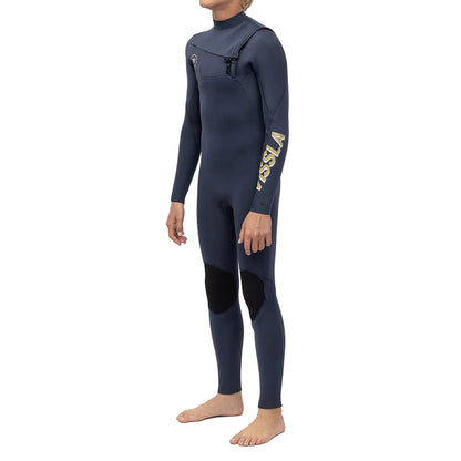 Long John Juvenil Vissla 7 Seas Boys 3-2 Full Chest Zip Marinho
