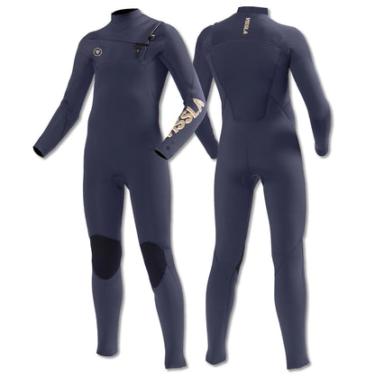 Long John Juvenil Vissla 7 Seas Boys 3-2 Full Chest Zip Marinho