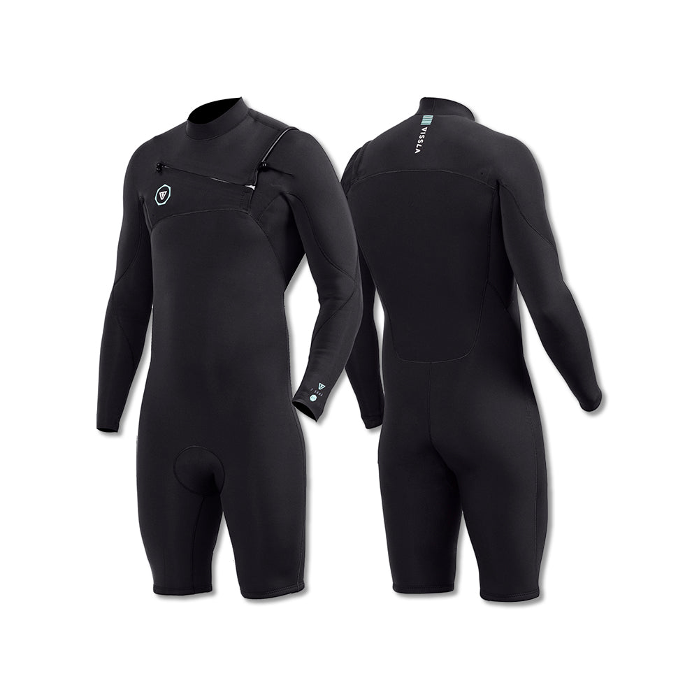 Short John Vissla 7 Seas 2-2 LS Spring Preto