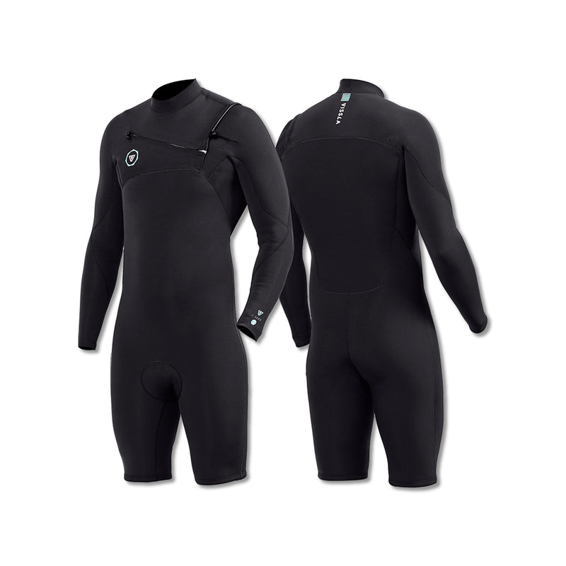 Short John Vissla 7 Seas 2-2 LS Spring Preto