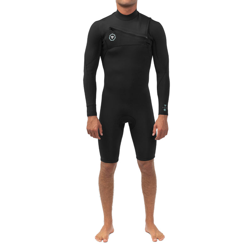 Short John Vissla 7 Seas 2-2 LS Spring Preto