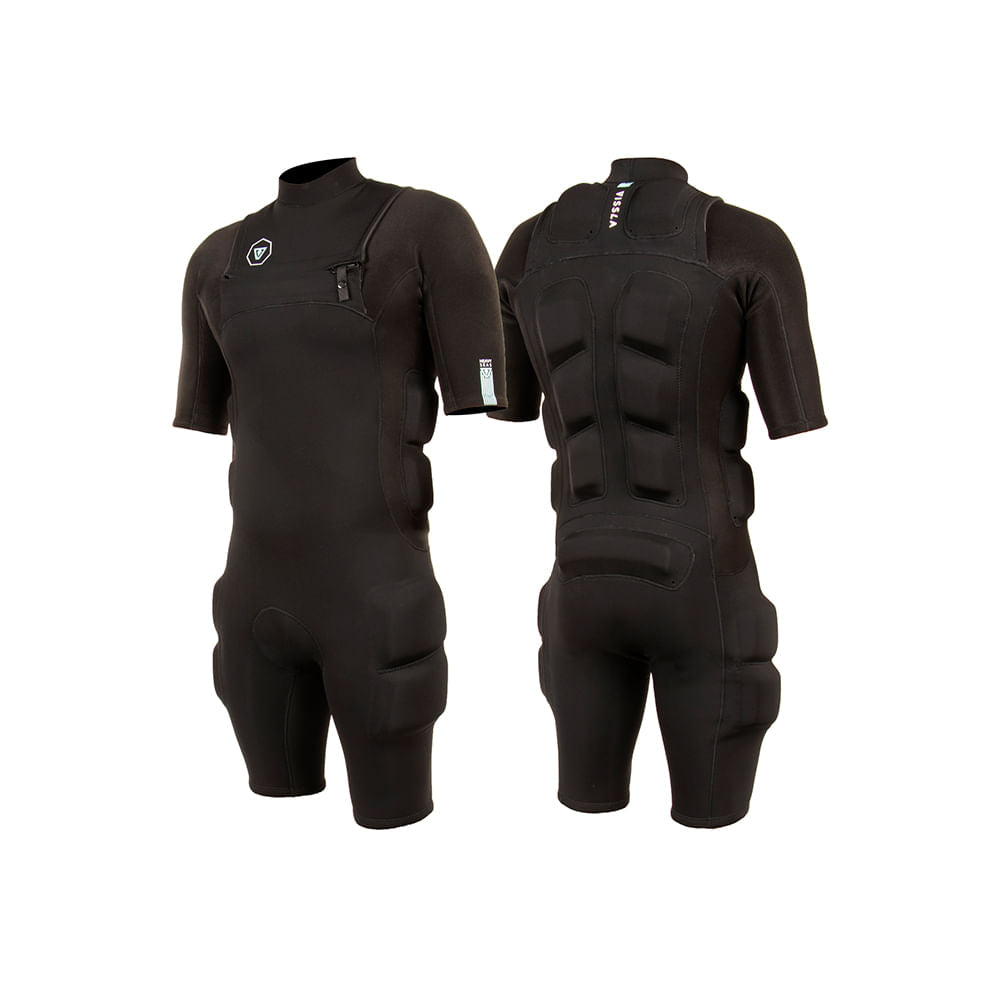 Short John Vissla Heavy Seas Impact 2-2 Spring Preto